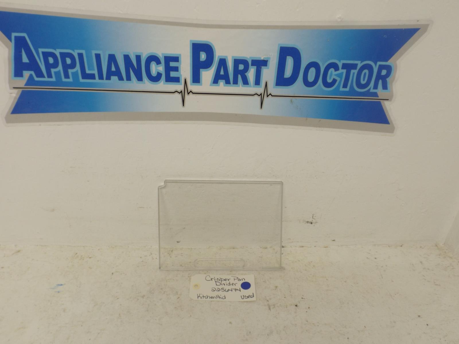 KitchenAid Refrigerator 2256474 Crisper Pan Divider Used KitchenAid Refrigerator 2256474 Crisper Pan Divider Used